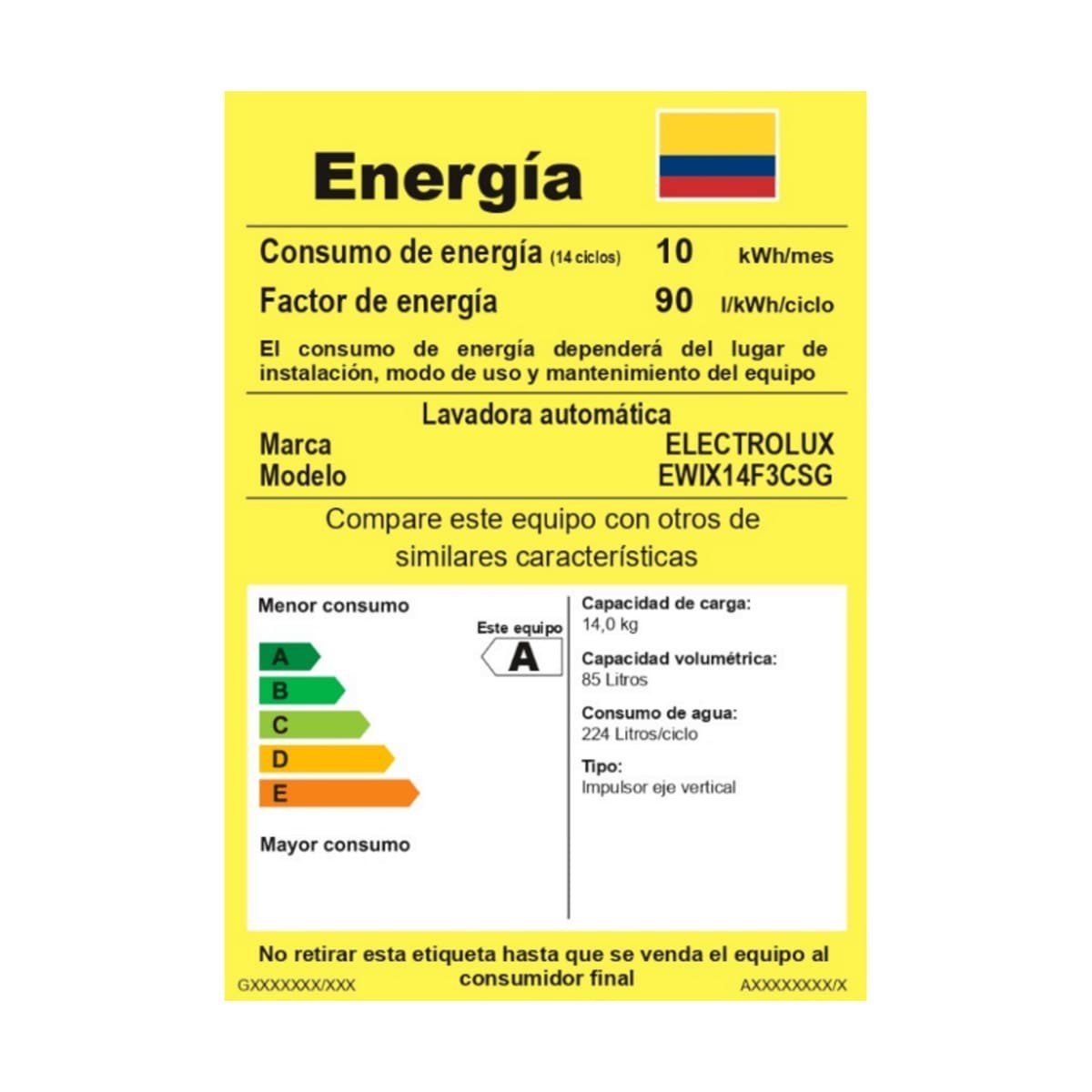 Lavadora Electrolux 14 Kg Superior Essential Care Gris | EWIX14F3CSG - Image 5