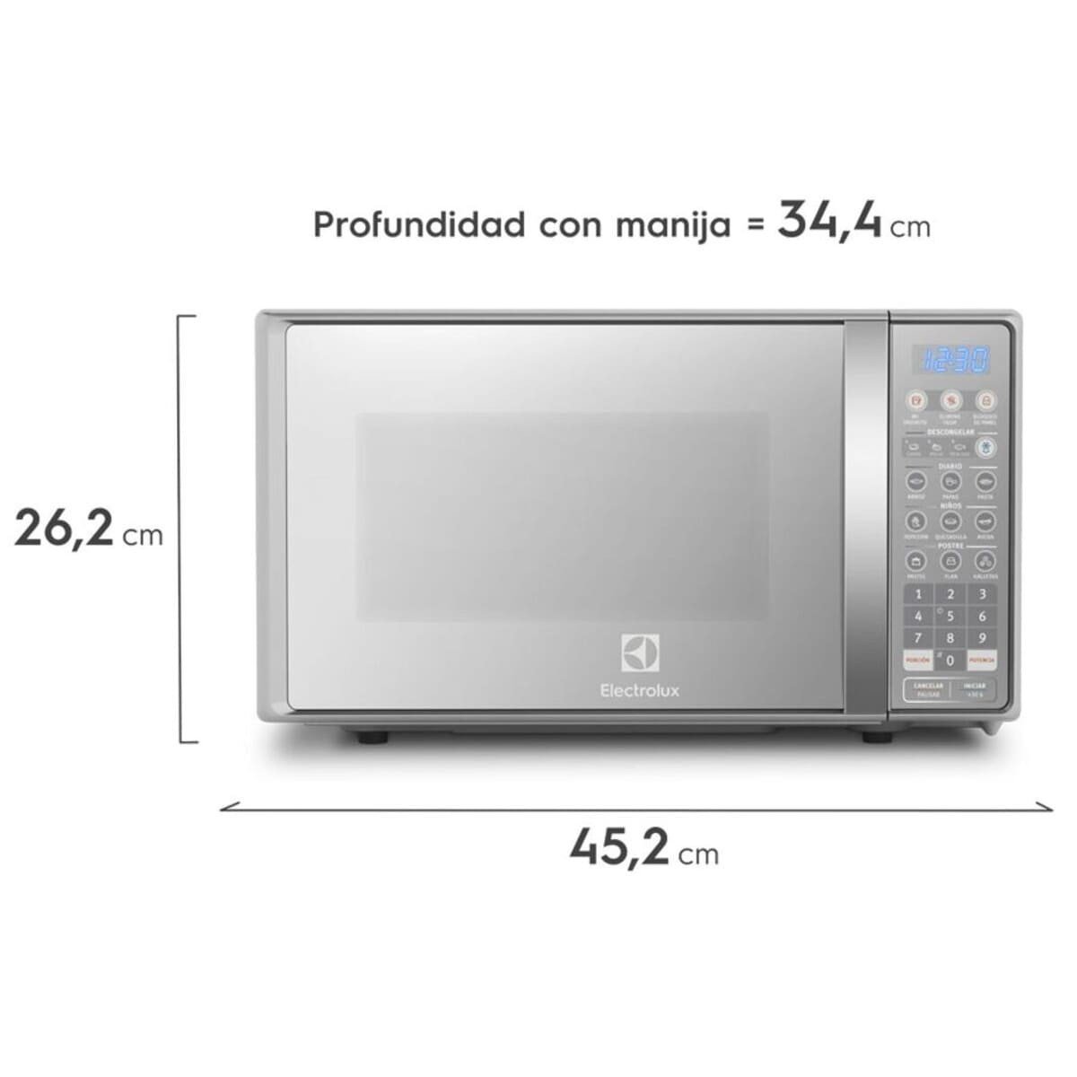 Horno Microondas Electrolux Freestanding 20 Litros Gris | EMDO20S3GSLUG - Image 5