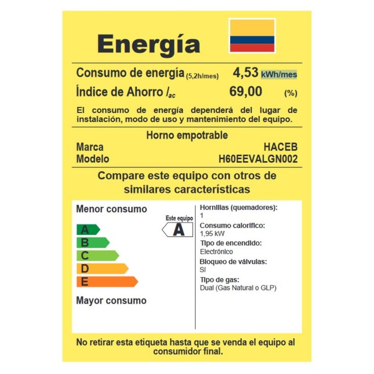 Horno Empotrable Mixto Haceb Tandoori 67 Litros Digital con Grill | HX TANDOORI 60 NEGRO GN - Image 7