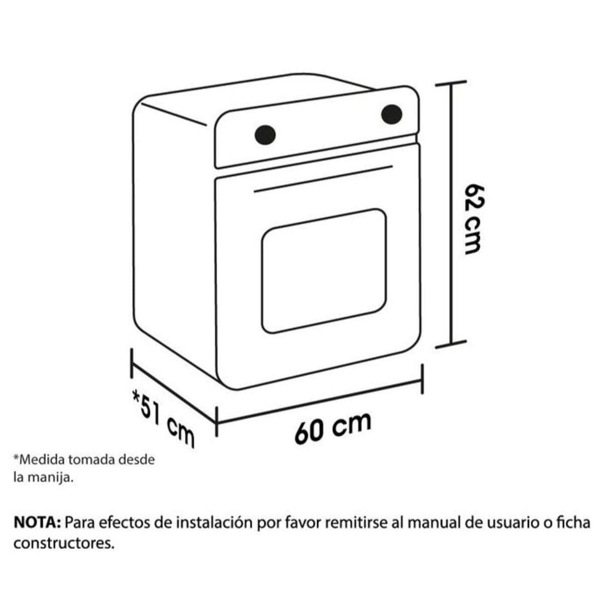 Horno Empotrable Mixto Haceb Tandoori 67 Litros Digital con Grill | HX TANDOORI 60 NEGRO GN - Image 6