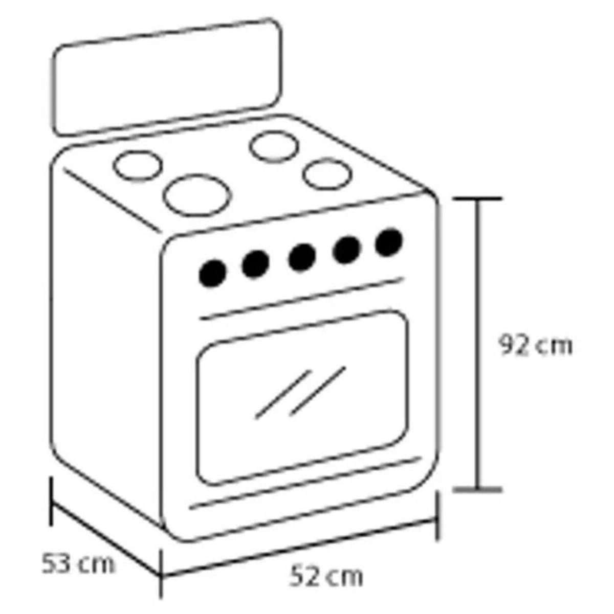 Estufa de Piso Haceb 4 puestos 50cm Romero Cristal Gas Natural | ESTUFA ROMERO CRISTAL 50 GN NE - Image 5