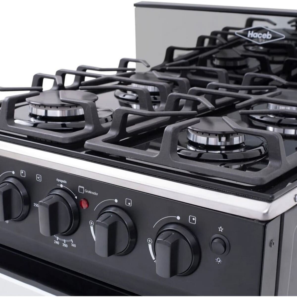 Estufa de Piso Haceb 4 puestos 50cm Romero Cristal Gas Natural | ESTUFA ROMERO CRISTAL 50 GN NE - Image 3