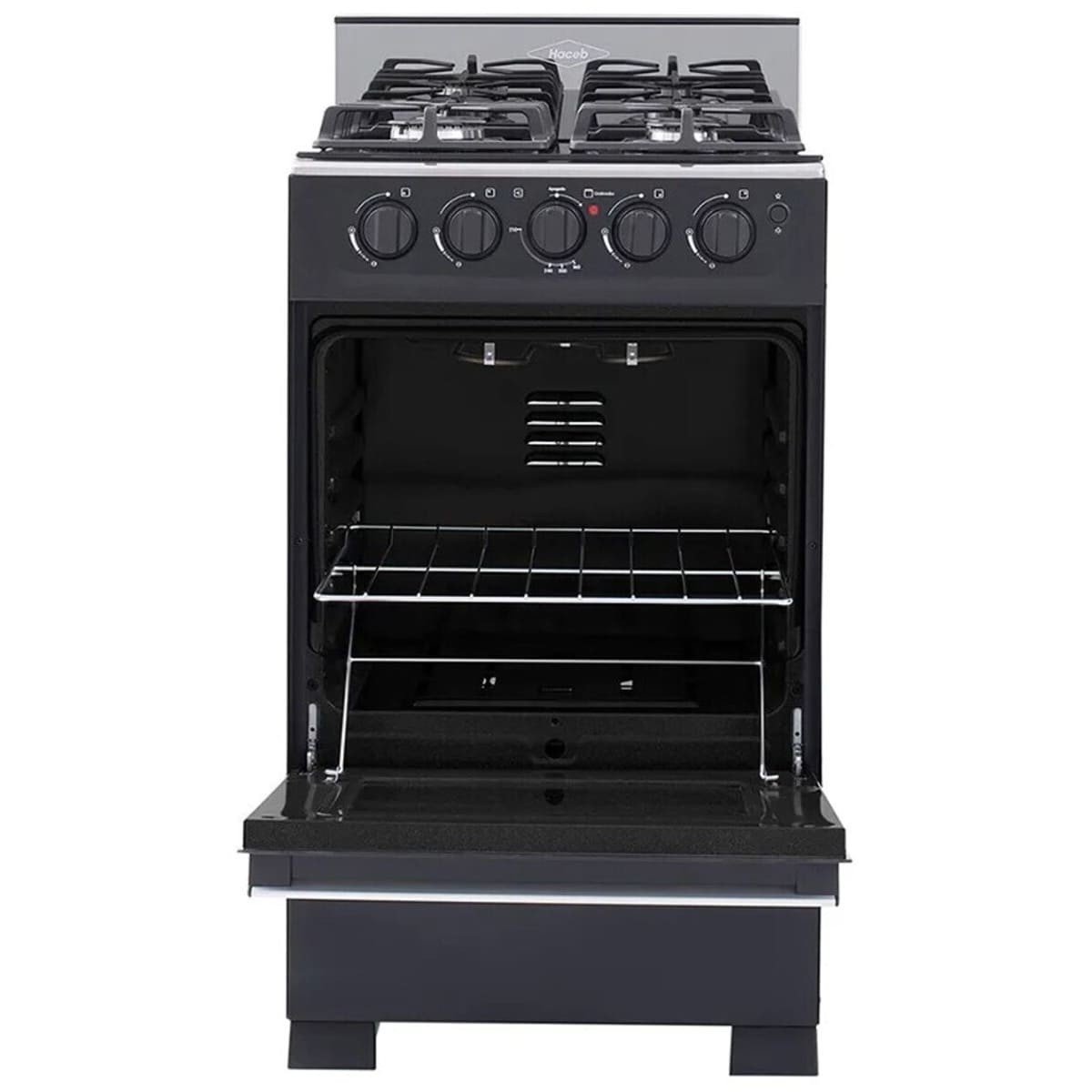 Estufa de Piso Haceb 4 puestos 50cm Romero Cristal Gas Natural | ESTUFA ROMERO CRISTAL 50 GN NE - Image 2