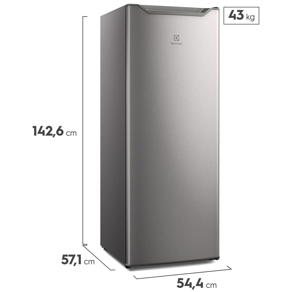 Congelador Vertical Electrolux 168 Litros Gris | EFUY16P3HVG - Image 3