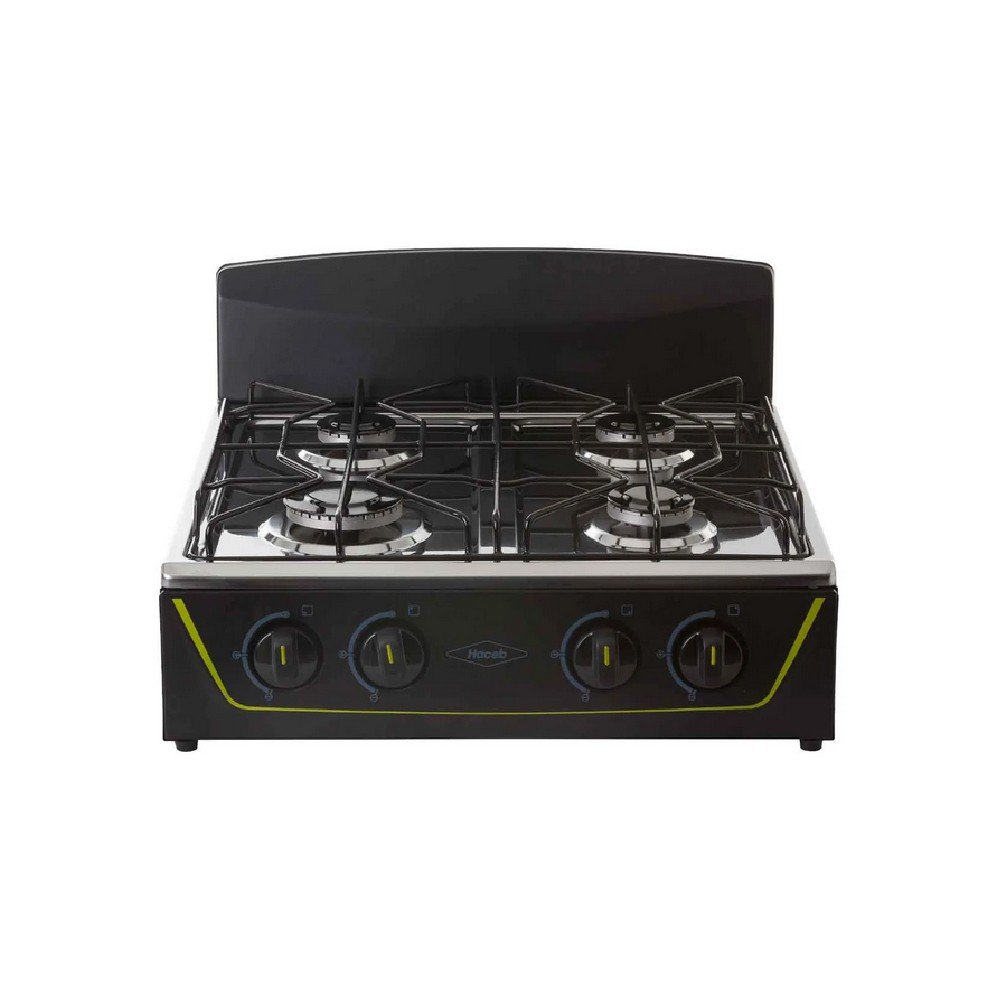 Estufa de Sobremesa Haceb Avellana T Gas Natural 4 Puestos Negra EM AVELLANA T NE