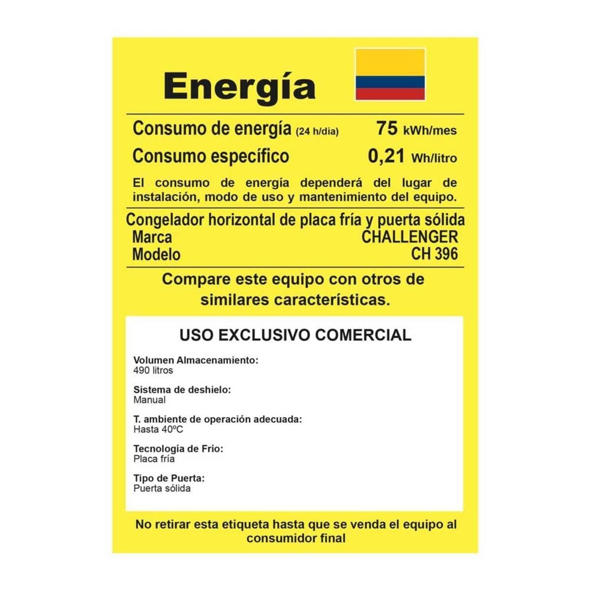 Congelador Challenger Horizontal 535 Lt CH396 - Image 5