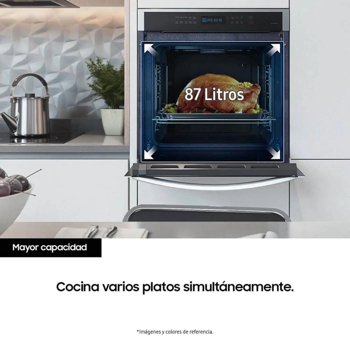 Horno Empotrable Samsung Eléctrico con Convección y Conexión Wi-Fi Acero Inoxidable NV31T4551SS - Image 7