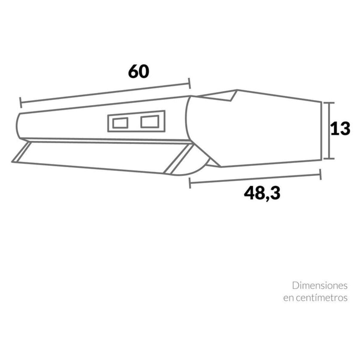 Campana Challenger 60cm Horizontal 2 Velocidades Negra CX 4200 NEGRA - Image 6
