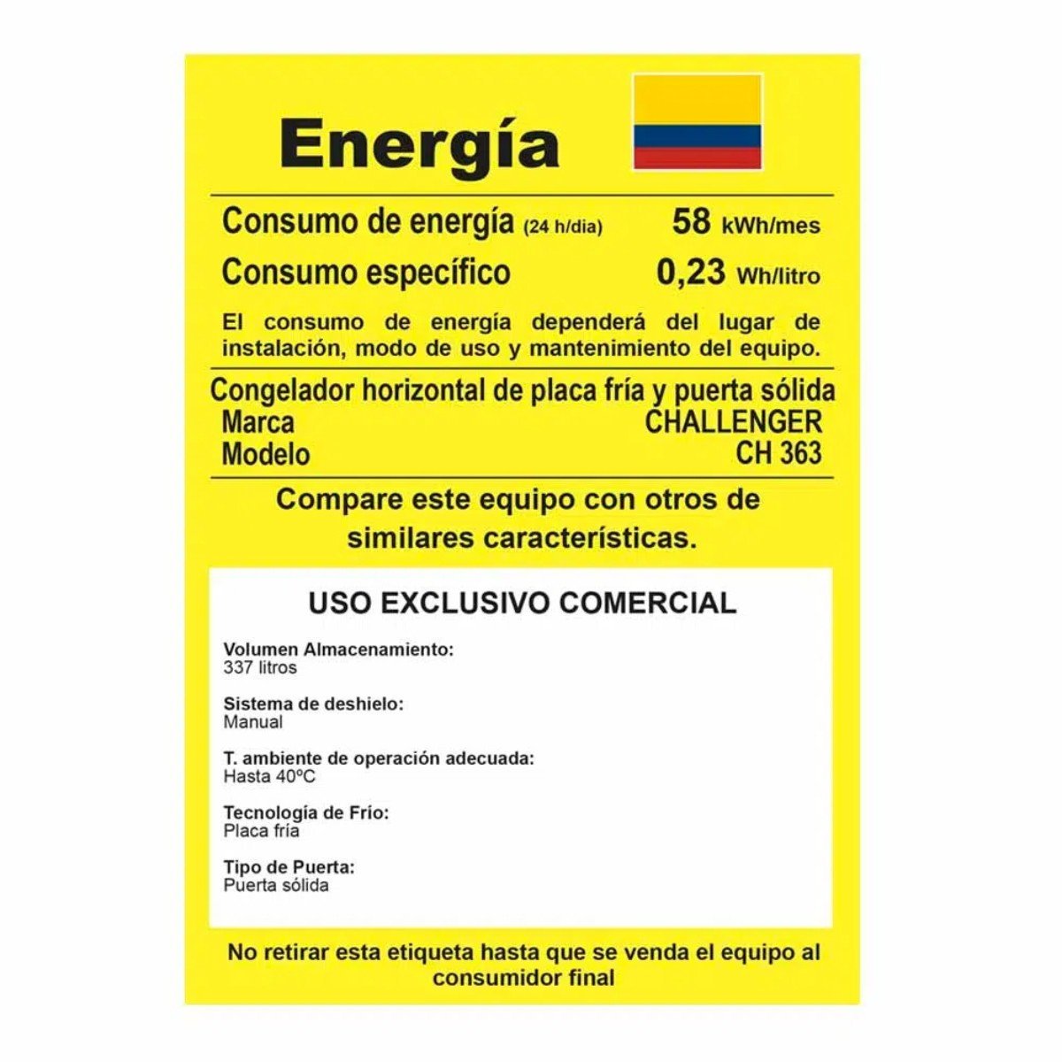 Congelador Horizontal Challenger 387 Litros Brutos | CH363 ALUM - Image 3