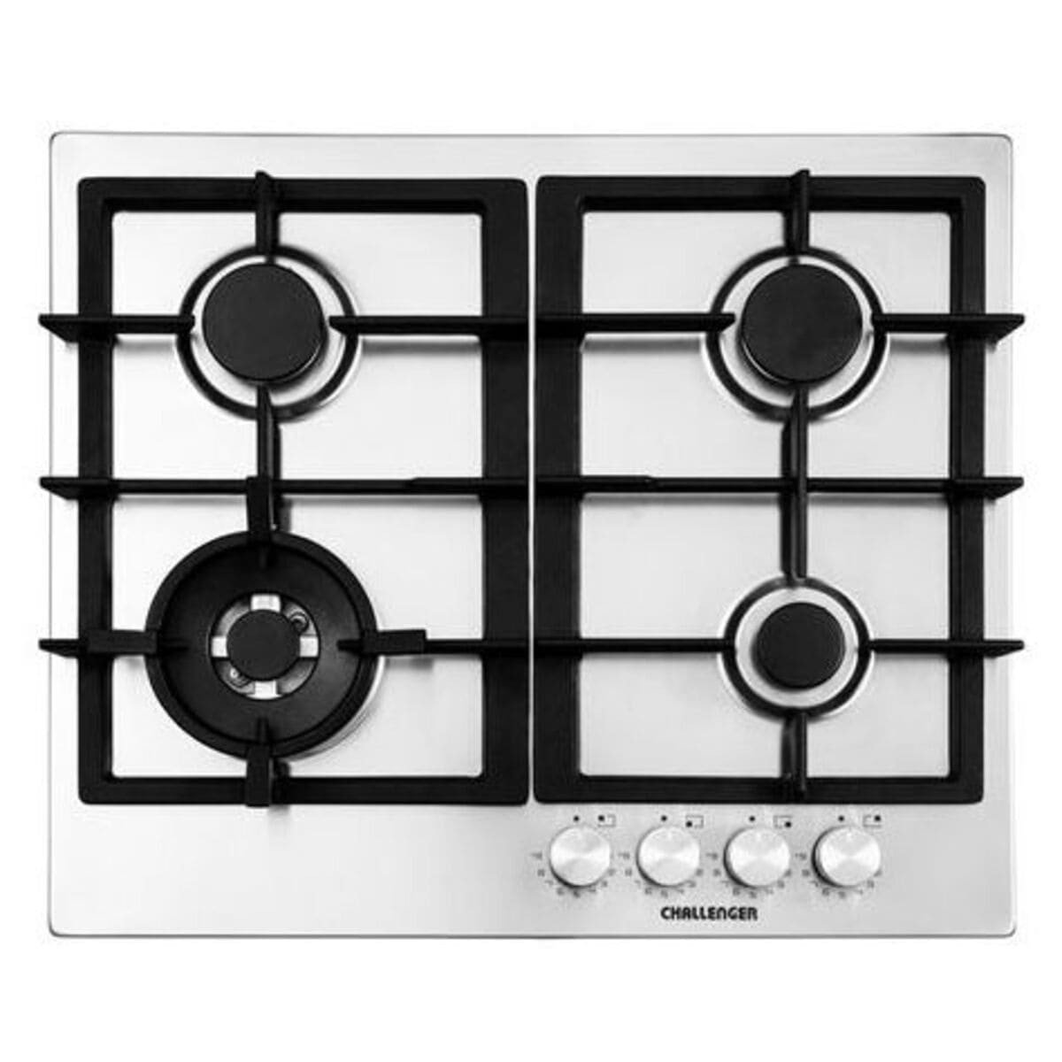 Cubierta empotrar Inox Challenger cuatro puestos 60cm gas natural parrilla completa | SV 6860 EI - Image 2