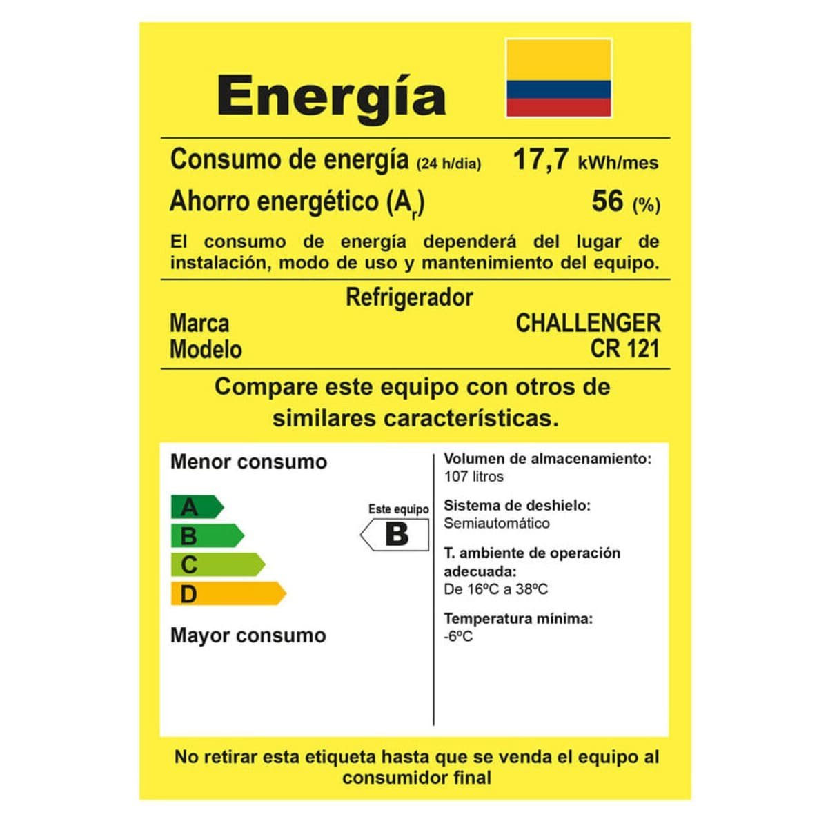 Minibar Challenger 121 Litros Brutos Titanium Negro - Image 4