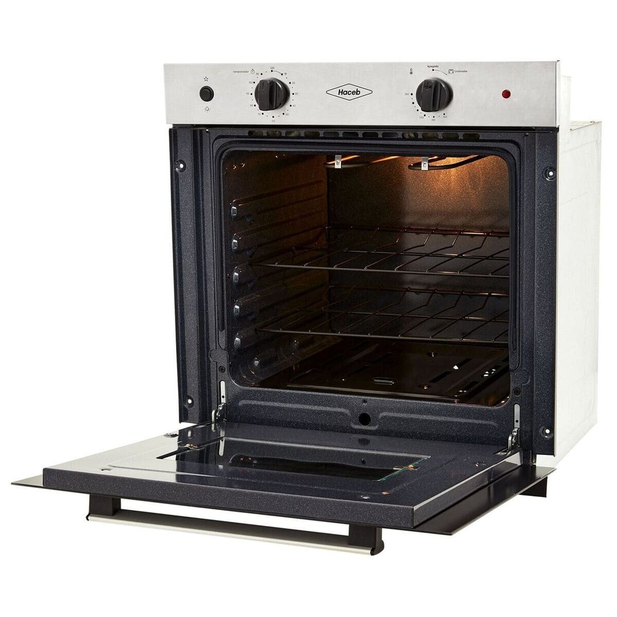 Horno Empotrable Haceb Mixto PA 60 cm Inox Negro Gas Natural 120V HX 60 PA INOX NE GN - Image 5