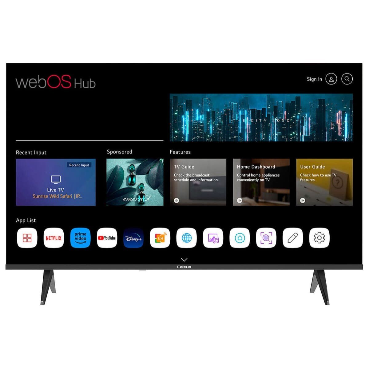 Televisor Caixun 43 pulgadas FHD LED Smart TV WebOS C43VAFW