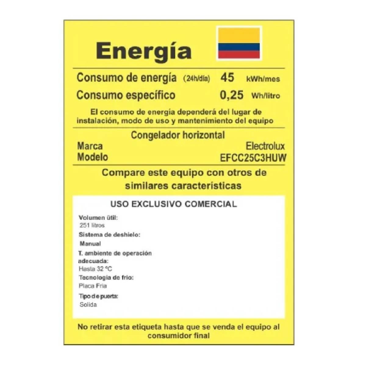 Congelador Electrolux Horizontal 251 Litros Frost EFCC25C3HUW - Image 2