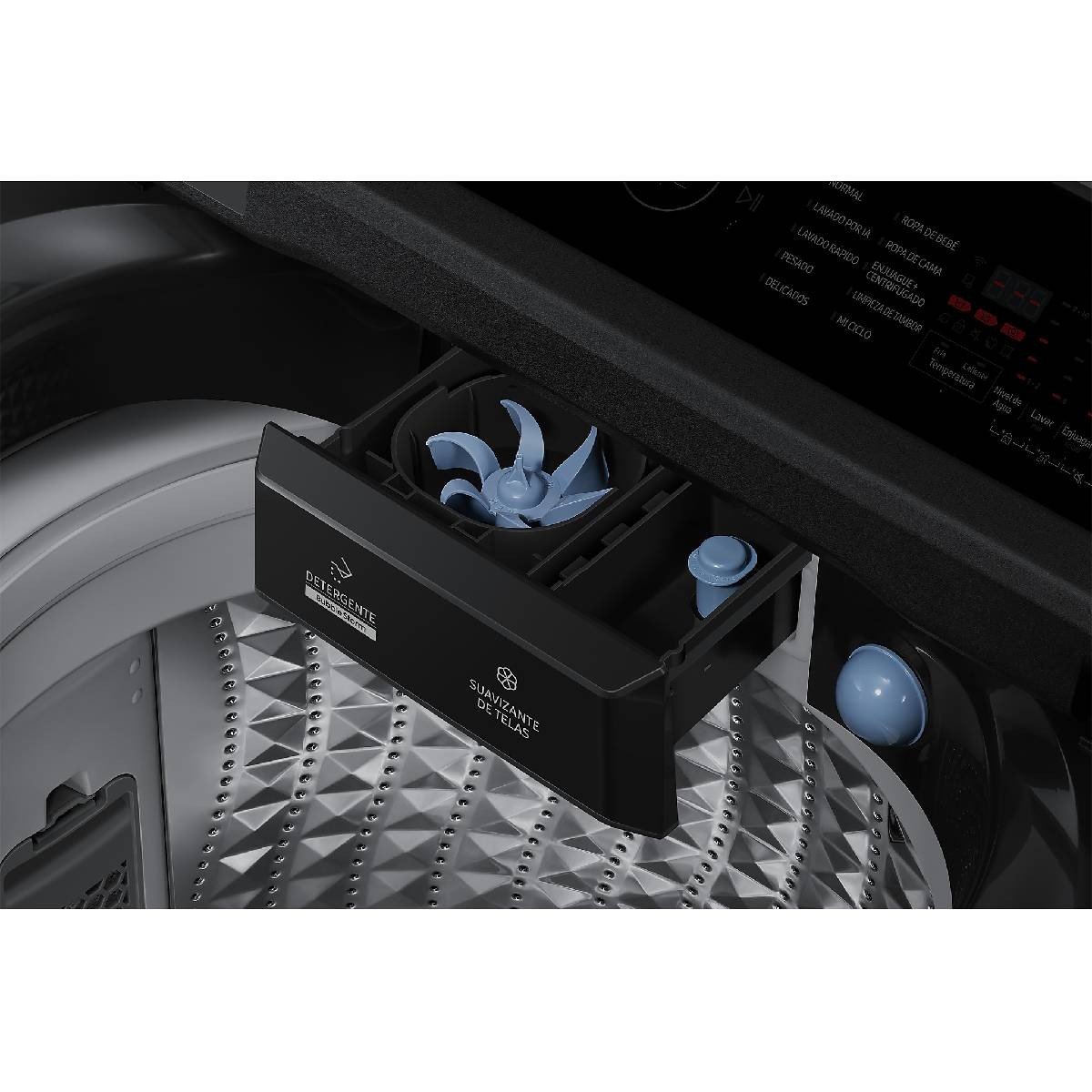 Lavadora Samsung 19 Kg Carga Superior Bespoke AI Wash Negra WA80F19S8BCO - Image 6