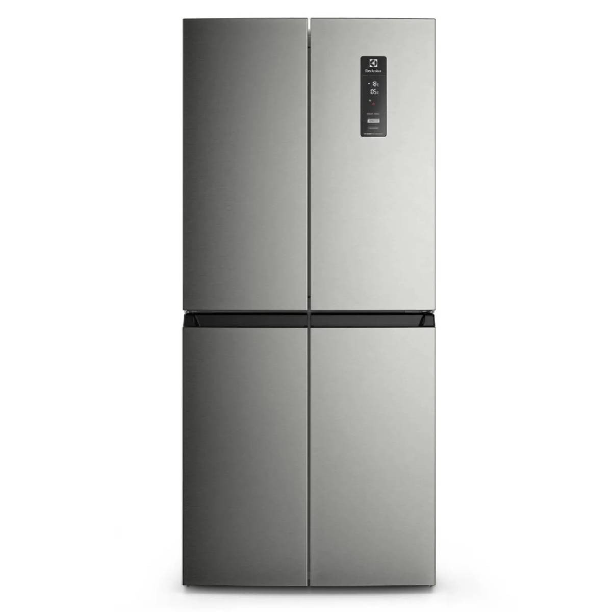 Nevecon Electrolux 421 Litros No Frost Bottom Multi Door Inverter Silver ERQU40E3HWS