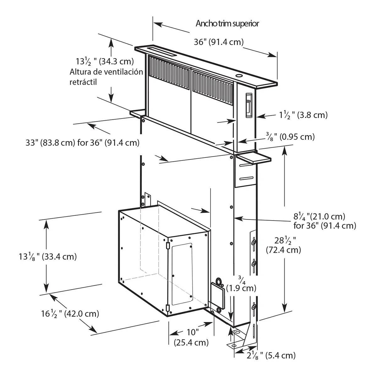 Campana Deslizable KitchenAid 36" Acero Inoxidable Gris KXD4636YSS - Image 3
