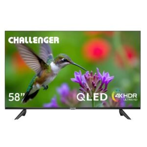 Televisor Challenger 58 pulgadas QLED 4K Smart 58KG290 BT GOOGLETV T2