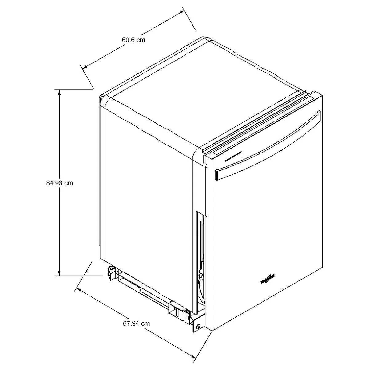 Lavavajillas Whirlpool 75 piezas Gris Inox WDT970SAKZ - Image 8