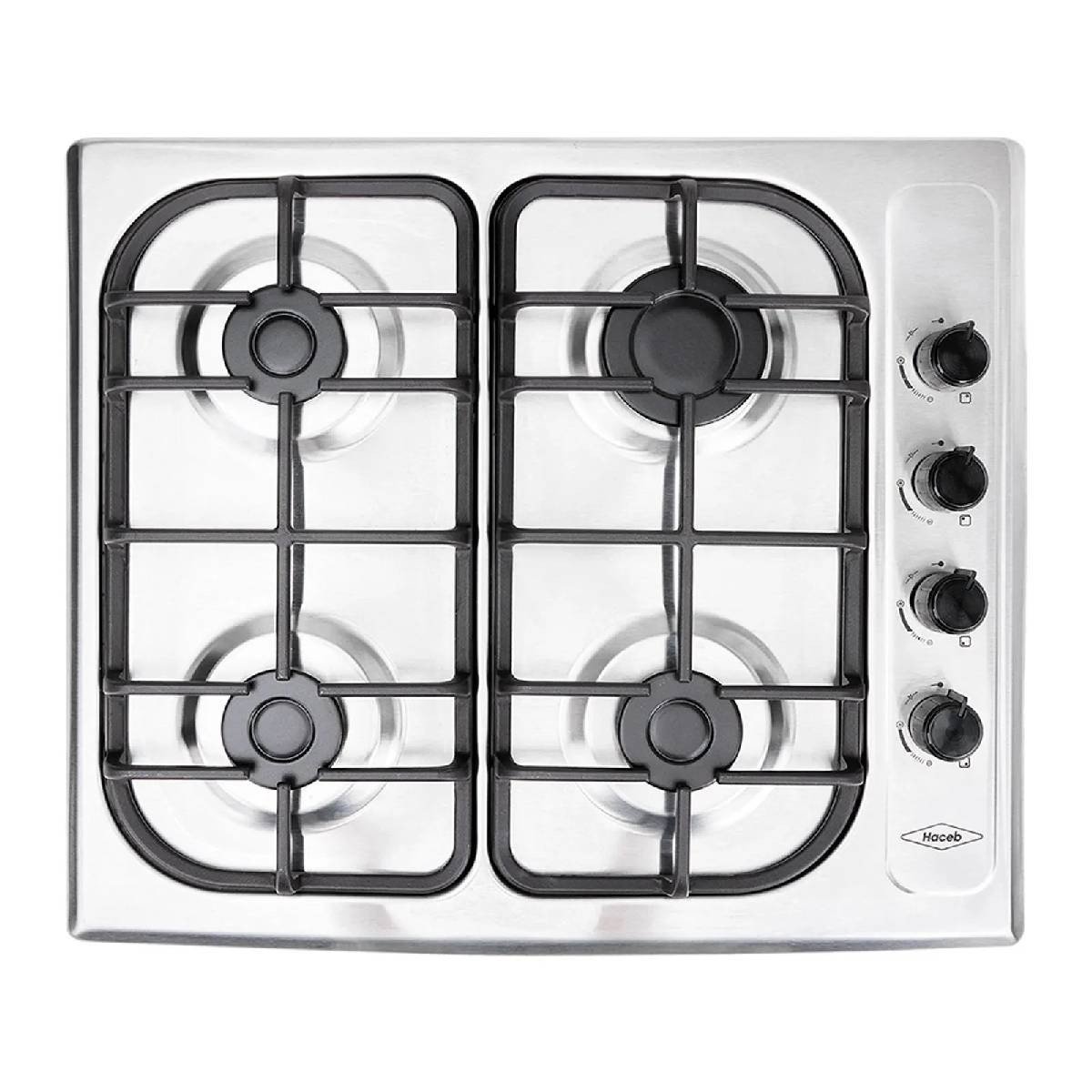 Cubierta de Empotrar Haceb 60X51 Sesamo CUB SE 60-51 INOX HF GN