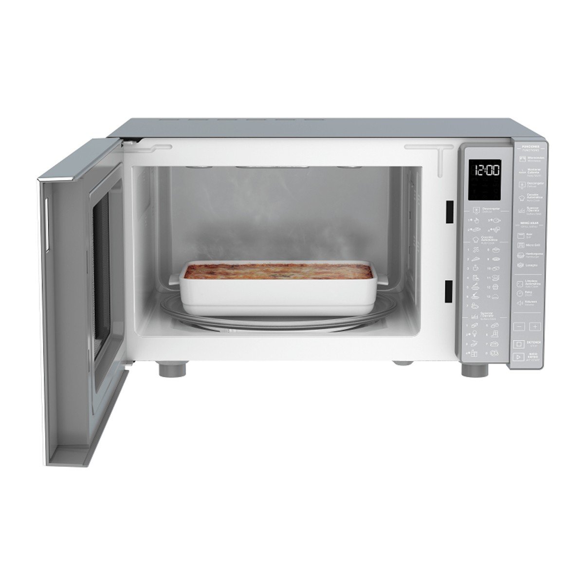 Horno Microondas Whirlpool 30 LTS Acabado Espejo con Grill Silver WM2811D - Image 2