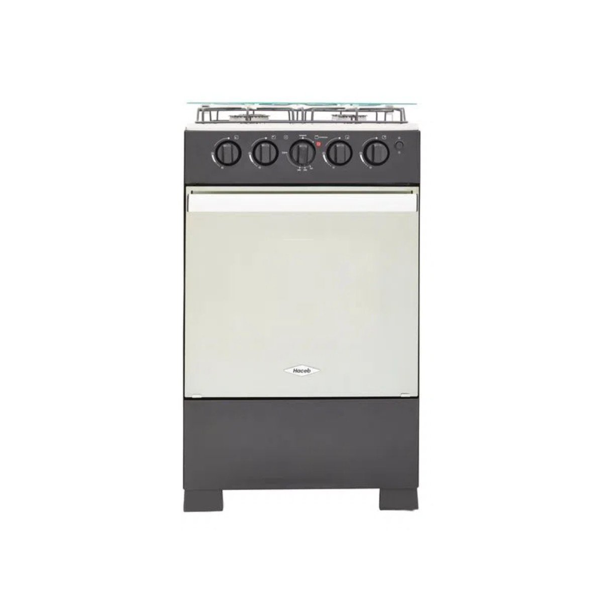 Estufa Haceb 4 Ptos Romero Reflex Negra | ROMERO REFLEX 50V GN NE