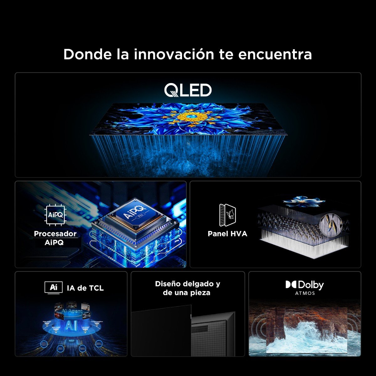 copy of Televisor TCL 65 pulgadas QLED Premium Google 65P7L - Image 5